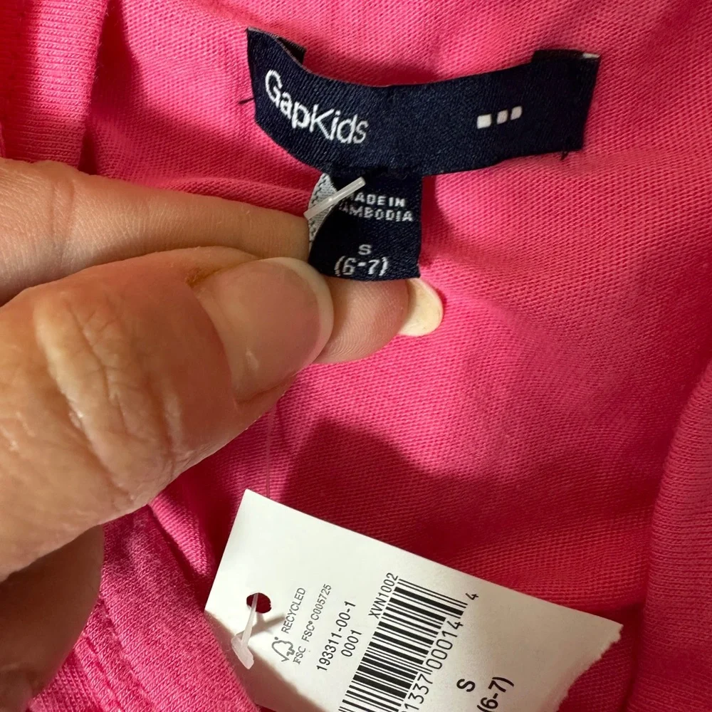 NWT Gap Kids Girls S 6/7 Pink Swim‎ Coverup Dress